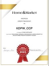 Clearing House KDPW_CCP Wins Home & Market Financial Award - KDPW_CCP