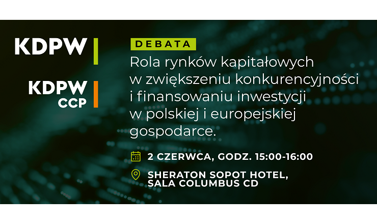 Grupa KDPW zaprasza na debatę podczas EKF w Sopocie - KDPW_CCP